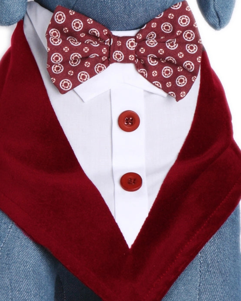 Cadillac Formal Dog Bandana w/ Bow Tie Wear TAIL TRENDS