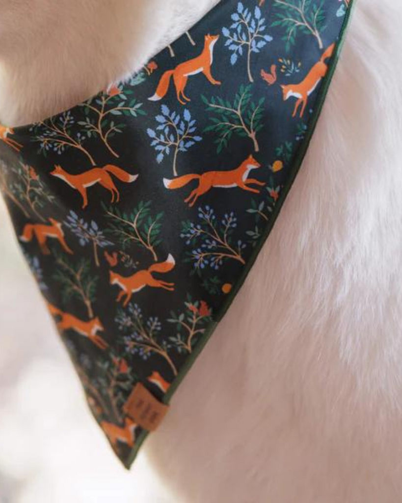 Woodland Fox Dog Bandana (Made in the USA) Wear THE FOGGY DOG   