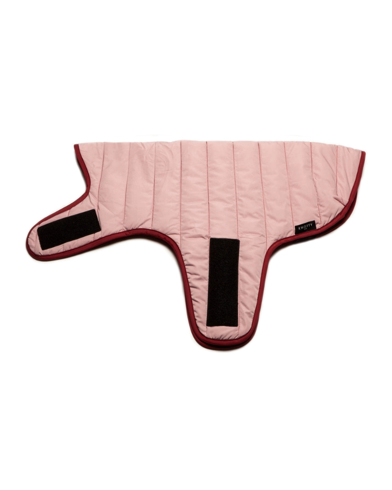 Reversible Puffer Dog Jacket in Burgundy Wear KNOTTY PETS