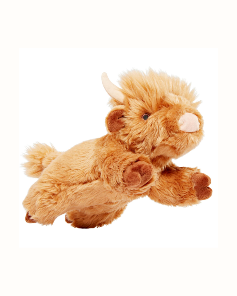 FLUFF TUFF Shaggy the Highland Cow Squeaky Dog Plush Toy DOG CO