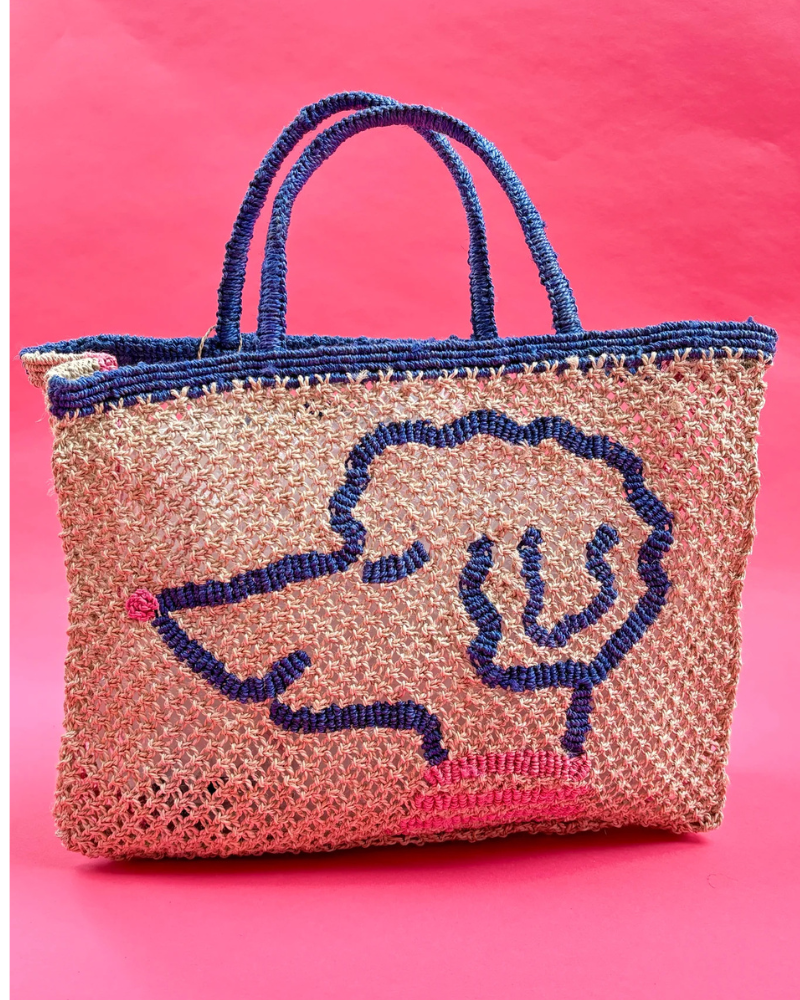 Pretty in Poodle Jute Bag Human THE JACKSONS