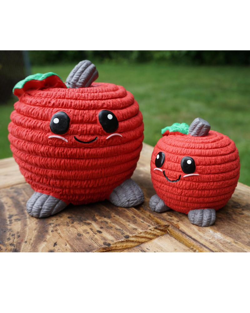 Red Apple Ruff-Tex Latex Dog Ball Toy Play HUGGLEHOUNDS   