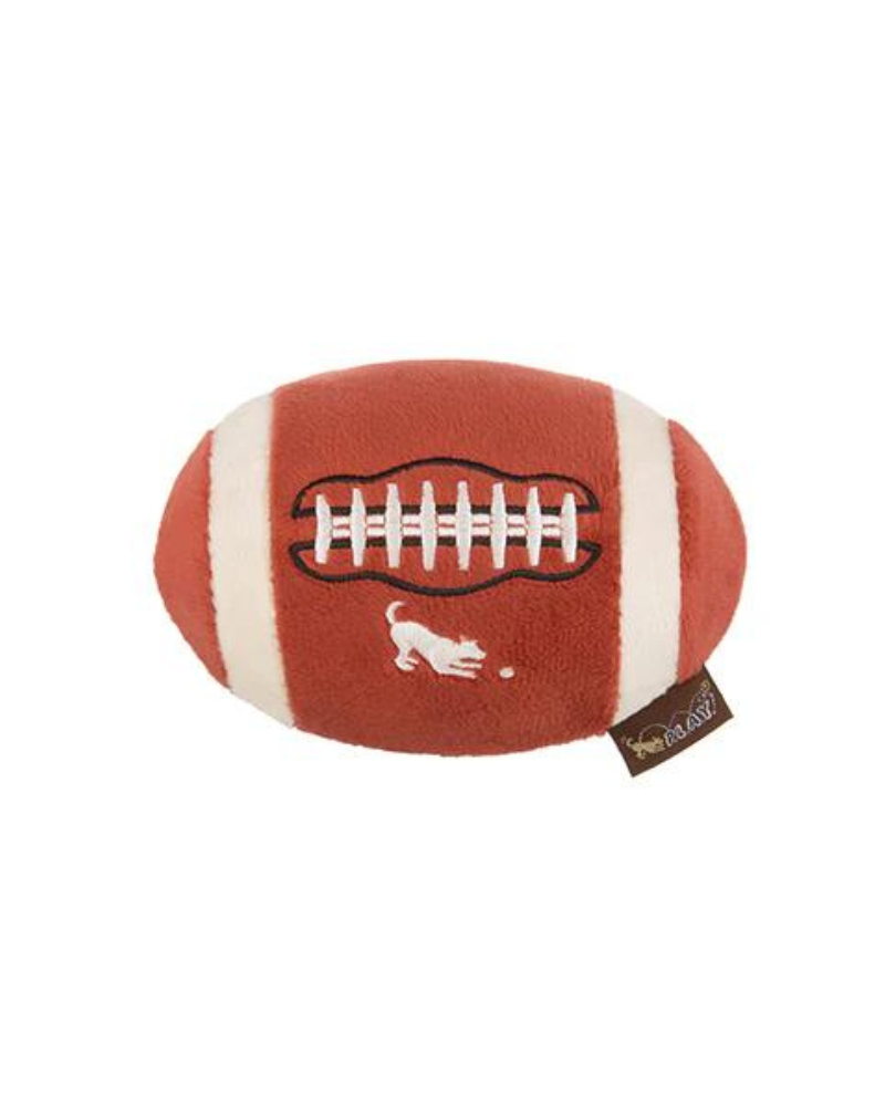 Fido's Football Squeaky Plush Dog Toy Play P.L.A.Y.   