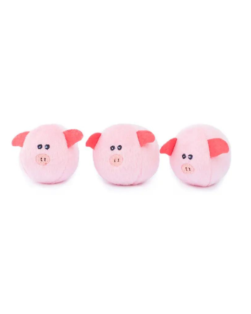 Pigs in a Barn Burrow Dog Toy PLAY ZIPPY PAWS   