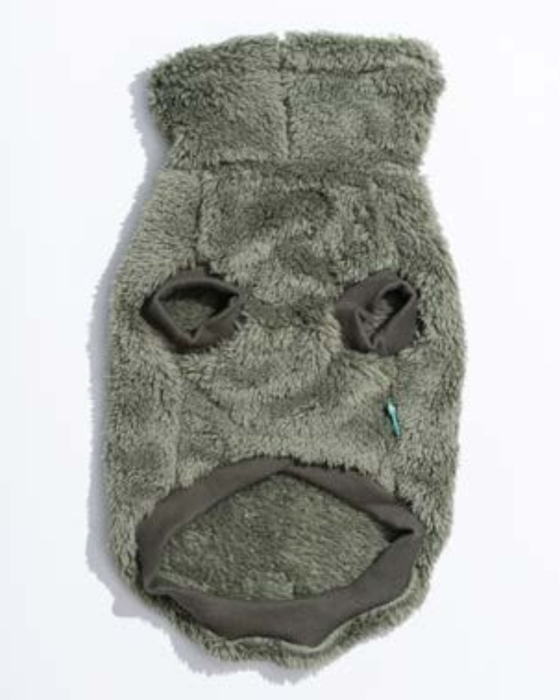 Turtle Teddy Dog Fleece in Rosemary Wear FUZZYARD   