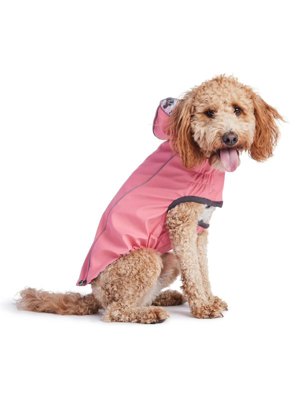 Reversible Waterproof Dog Raincoat in Pink Wear GF PET