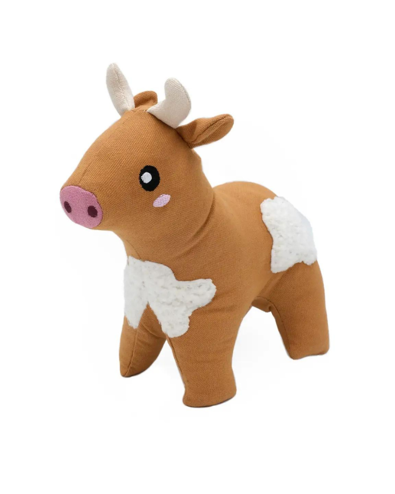 Cotton Cuddler Cow Squeaky Plush Dog Toy (FINAL SALE) Dog Toys ZIPPY PAWS   