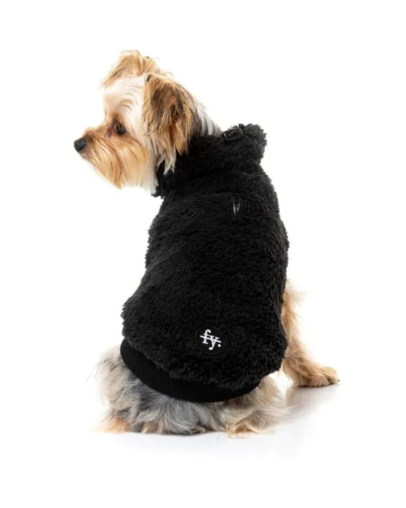 Turtle Teddy Dog Fleece in Carbon Black (FINAL SALE) Wear FUZZYARD