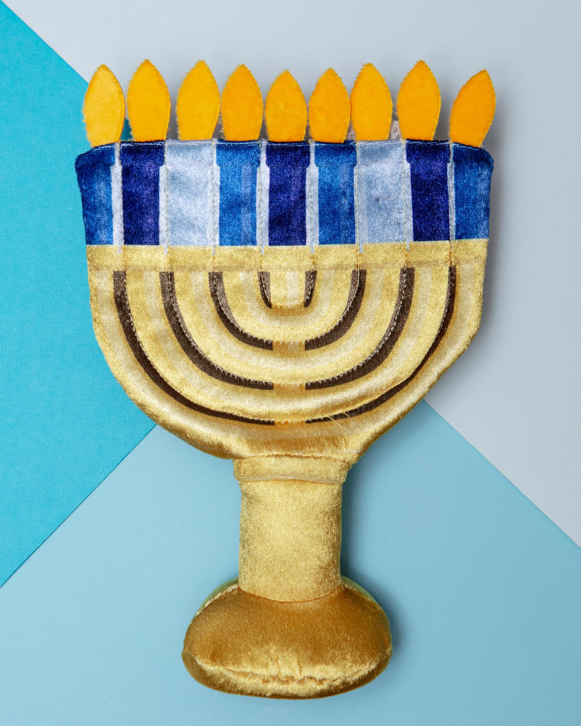 Paw-Nukkah Menorah Squeaky Crinkle Dog Toy PLAY P.L.A.Y.   