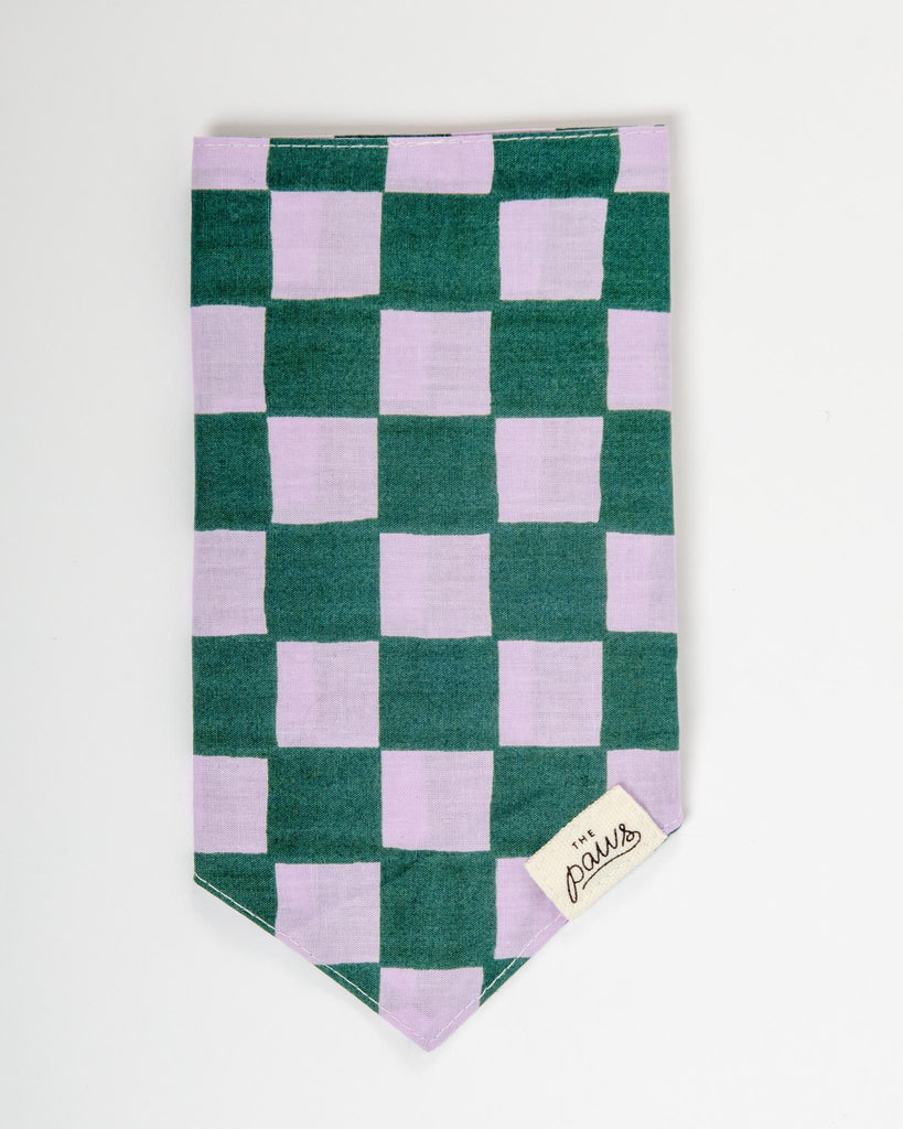 Brooklyn Checkered Dog Bandana Wear THE PAWS