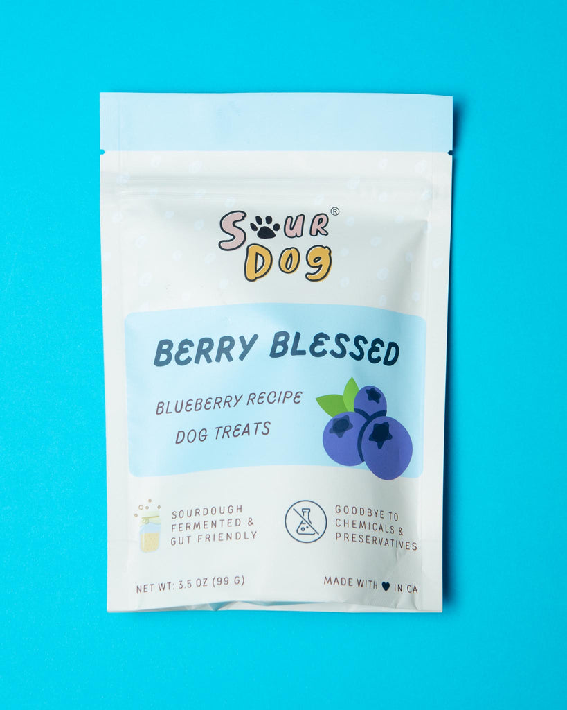 Berry Blessed - Blueberry Sourdough Dog Treats eat SOURDOG