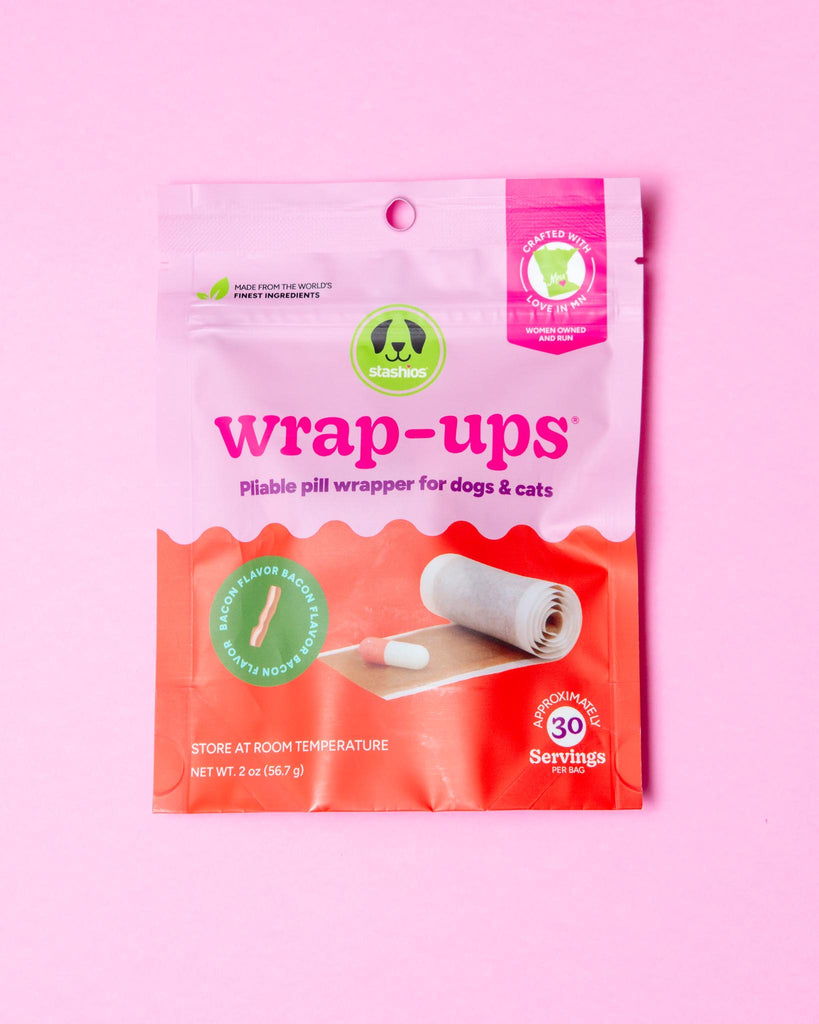 Wrap-Ups® Pill Wrapper for Dogs & Cats (Made in the USA) EAT STASHIOS