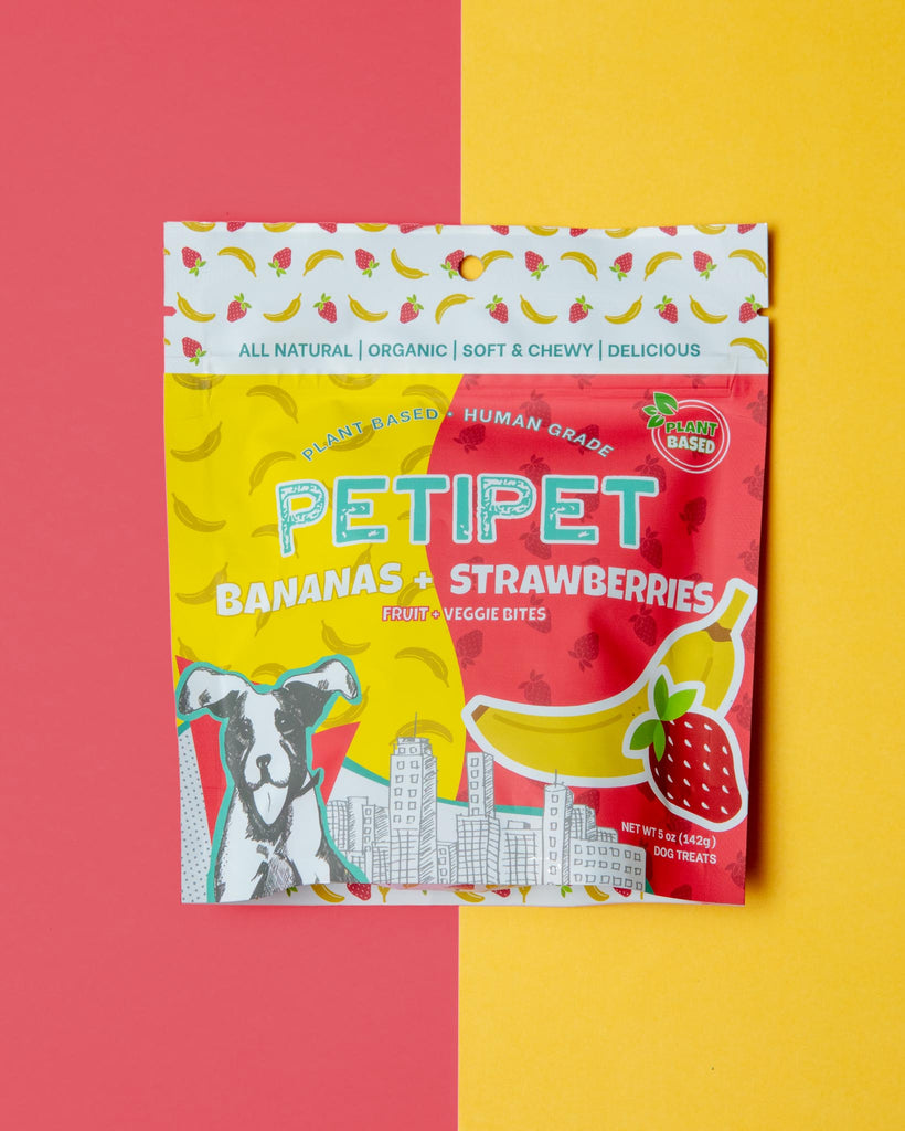 Bananas & Strawberry Organic Dog Treats EAT PETIPET