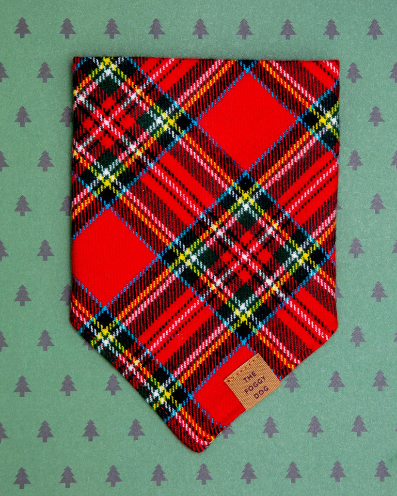 Tartan Plaid Flannel Dog Bandana (Made in the USA) Wear THE FOGGY DOG