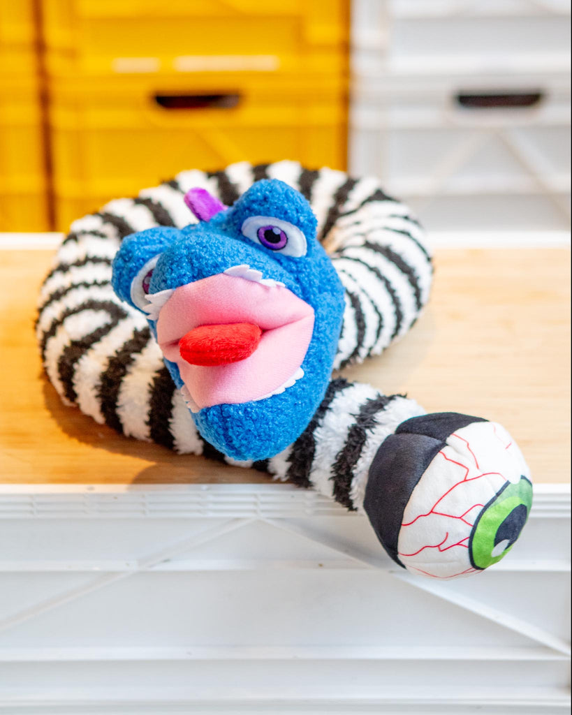 Eyesaur Crinkly Squeaky Dog Toy PLAY DORIS BIZAARO