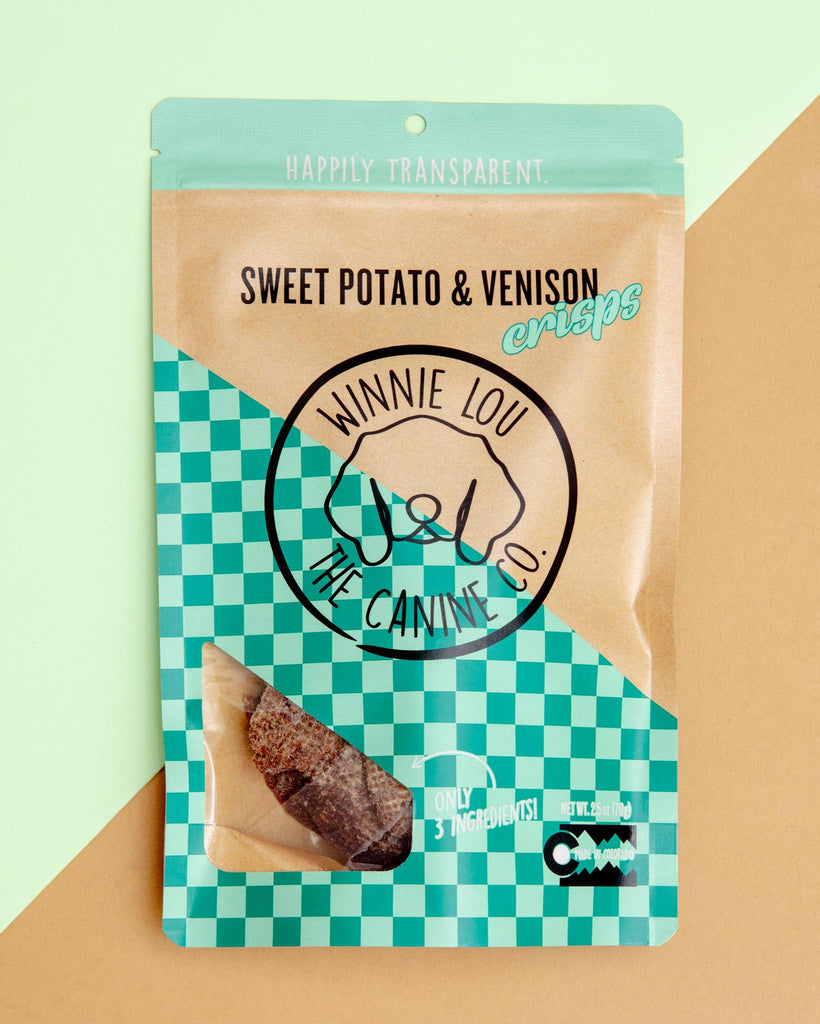 Sweet Potato & Venison Crisp Dog Treats Eat WINNIE LOU