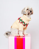 Holly Bobble Dog Sweater (FINAL SALE)