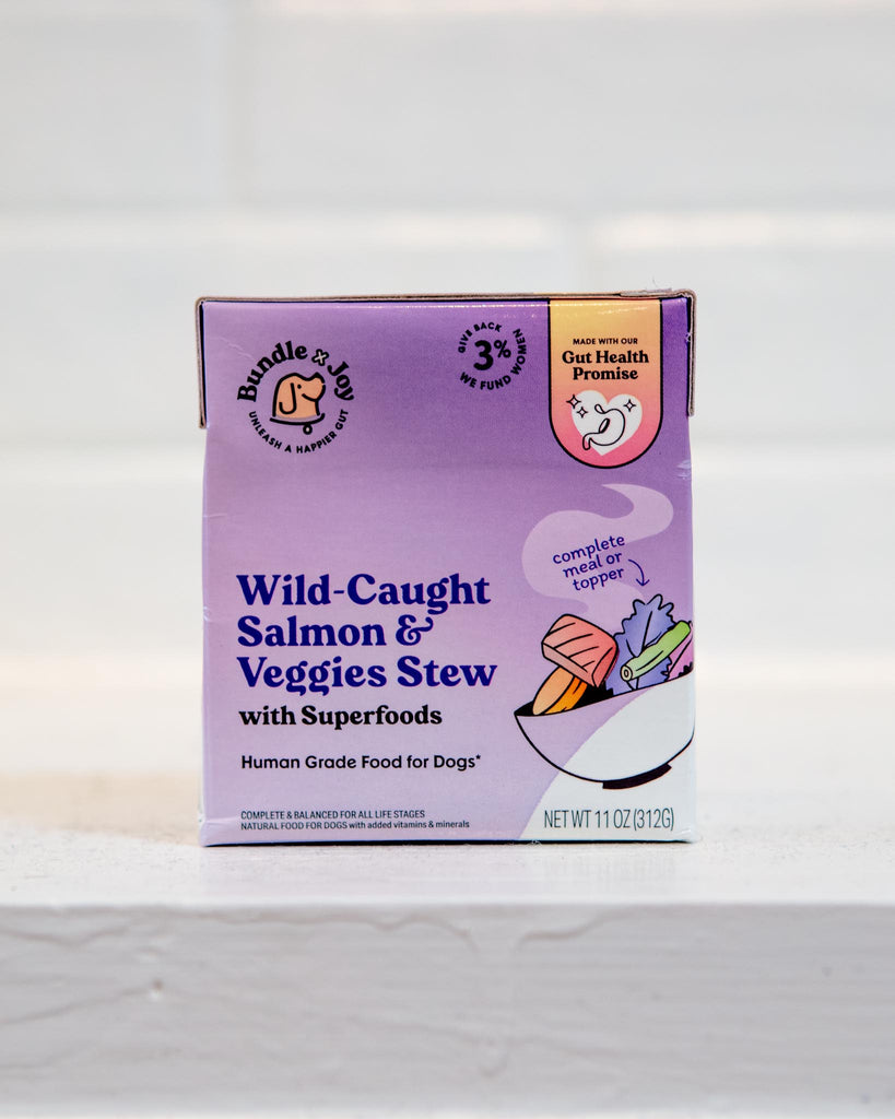 Wild-Caught Salmon & Veggie Dog Superfood Stew 11 oz (Made in the USA) EAT BUNDLE X JOY