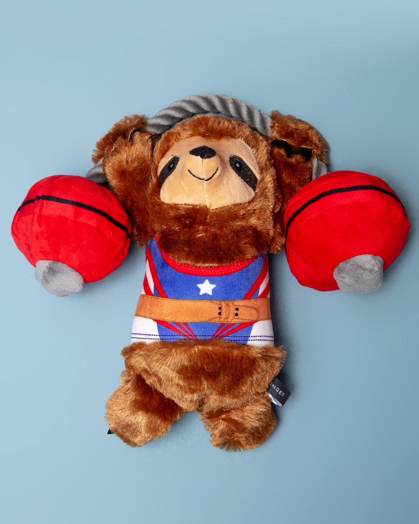 Hustle For That Muscle Speaky Plush Dog Toy (FINAL SALE) Play FRINGE STUDIO   