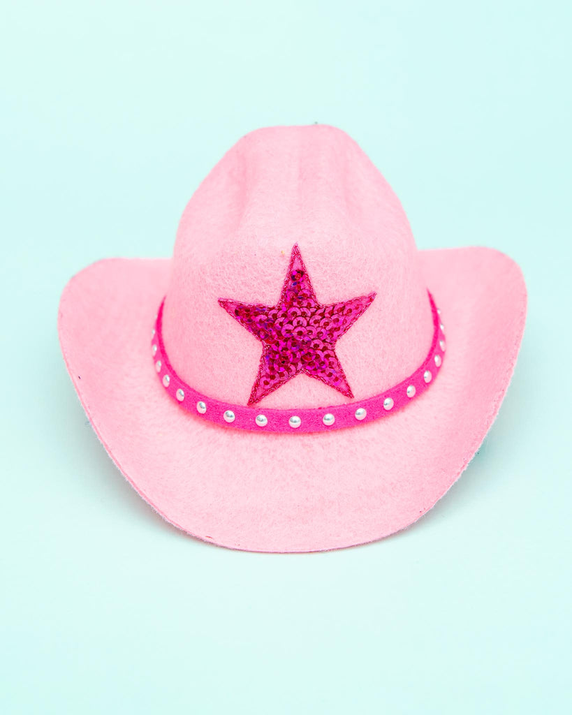 Cowboy Hat for Dogs in Black or Pink Wear HEADS OR TAILS PUP Pink  