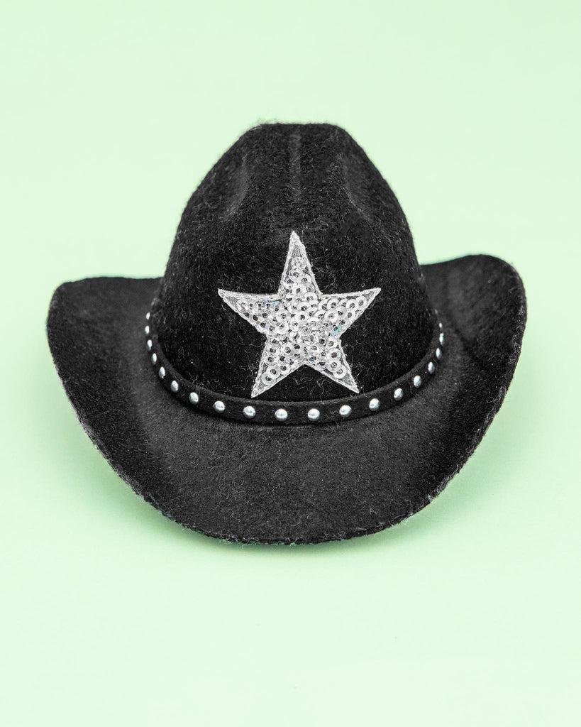 Cowboy Hat for Dogs in Black or Pink Wear HEADS OR TAILS PUP Black  