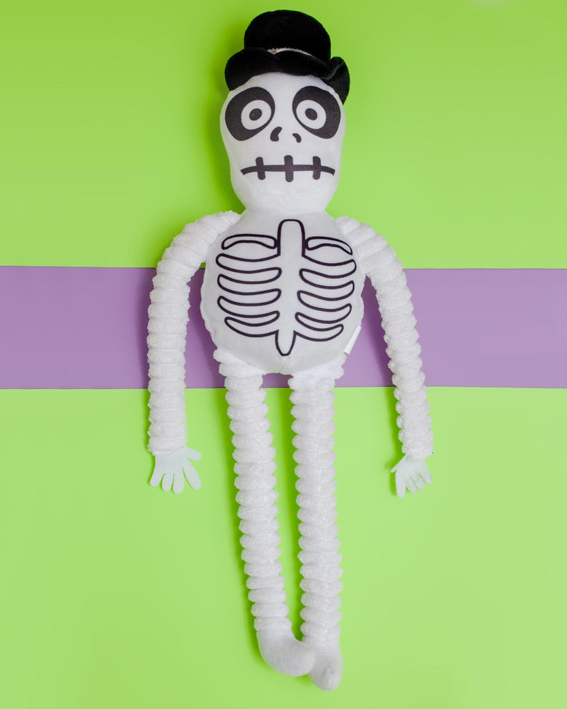 Spooky Skeleton Squeaky Dog Toy Play GIFTABLE WORLD   