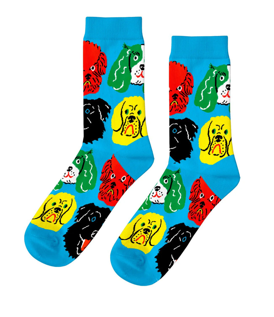 Kristina Micotti Human Crew Socks (Women's 5-10) HOME YELLOW OWL WORKSHOP