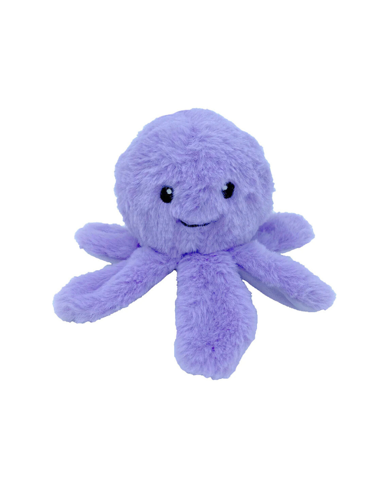 Ez Squeaky Octopus Ball Dog Toy in Violet (4") PLAY PET LOU