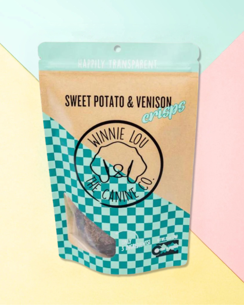 Sweet Potato & Venison Crisp Dog Treats Eat WINNIE LOU   