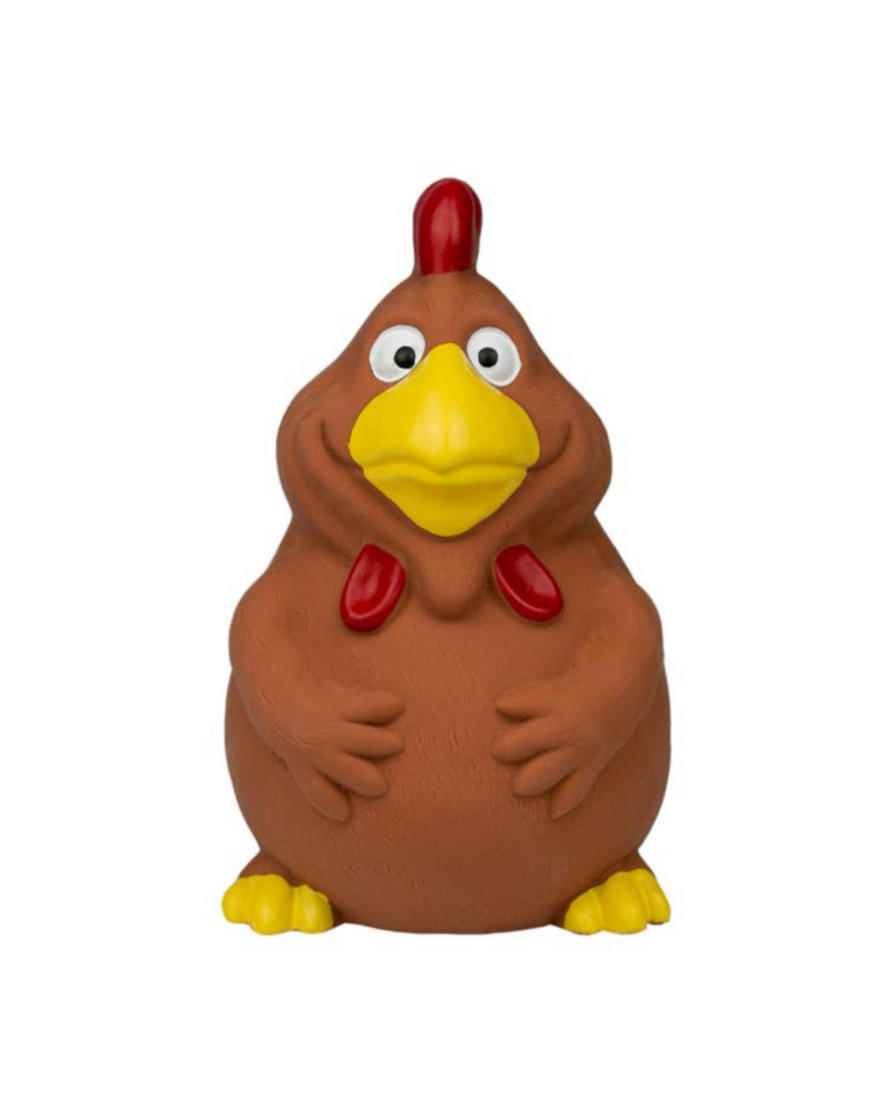 Chicken Latex Squeaker Dog Toy Play ORIGINAL TERRITORY   