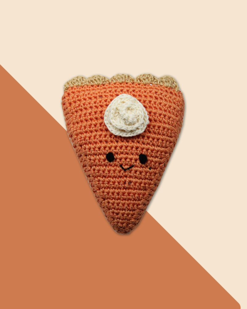 Pumpkin Pie Organic Knit Dog Toy (FINAL SALE) Play KNIT KNACKS   