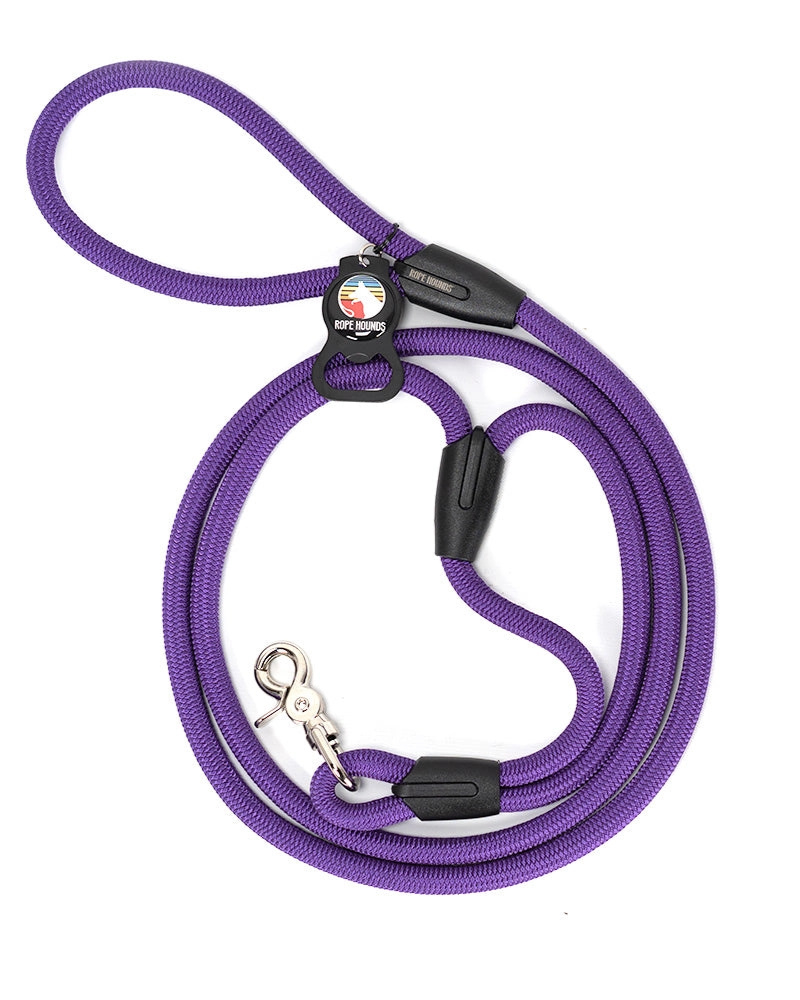 Urban Handle Dog Leash in Purple (Made in the USA) WALK ROPE HOUNDS