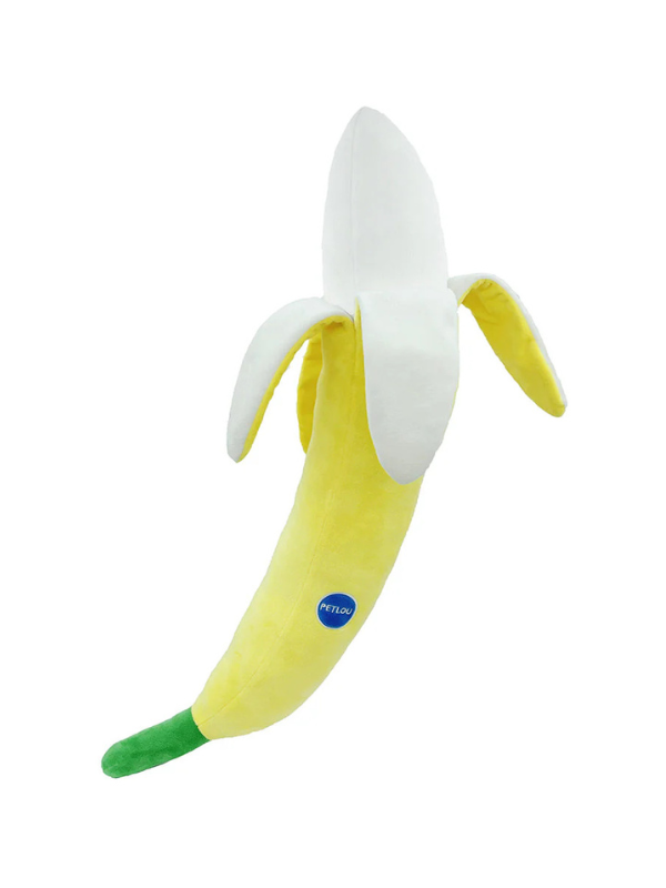 Big Banana Squeaky Plush Dog Toy (29") Play PET LOU