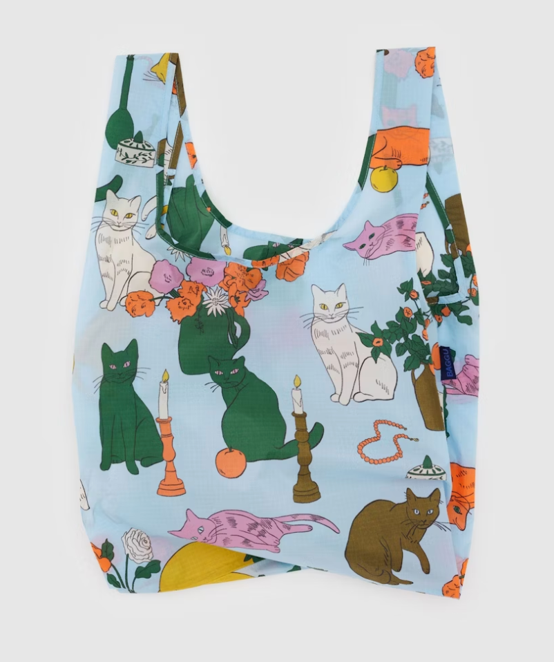 Standard Baggu Reusable Bag in Table Cats Cat BAGGU   