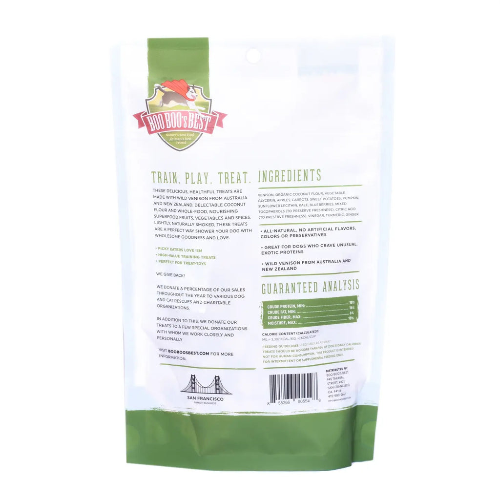 Venison Superfood Exotic Dog Treats Eat BOO BOO'S BEST   