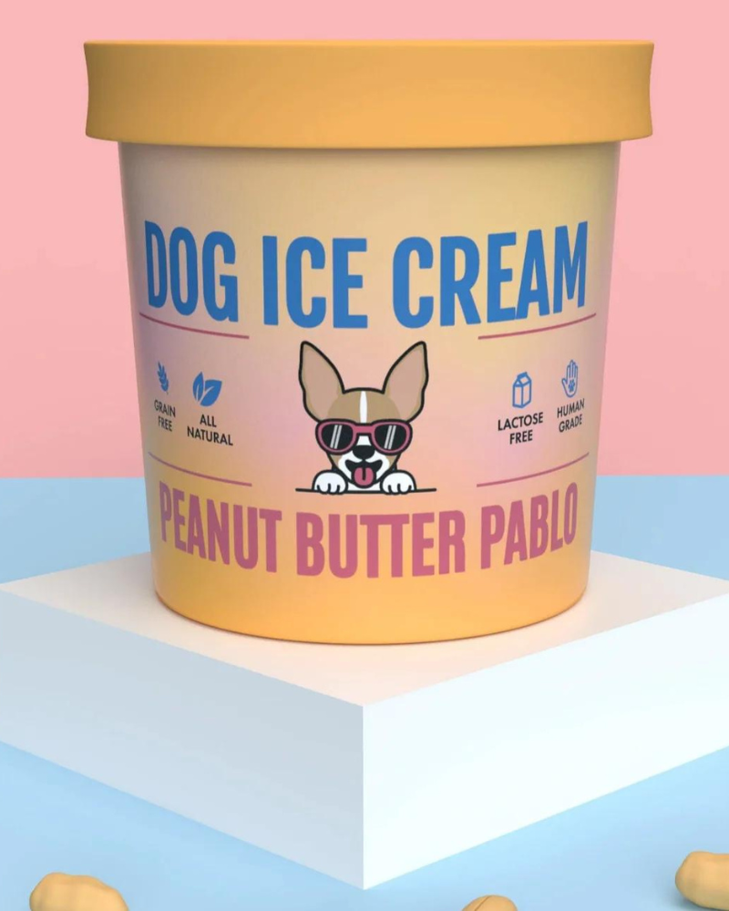 Peanut Butter Pablo Human Grade Dog Ice Cream Mix (Lactose-Free) Eat HEALTHY HOUND   