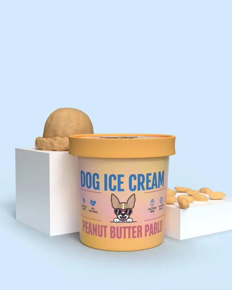 Peanut Butter Pablo Human Grade Dog Ice Cream Mix (Lactose-Free) Eat HEALTHY HOUND   