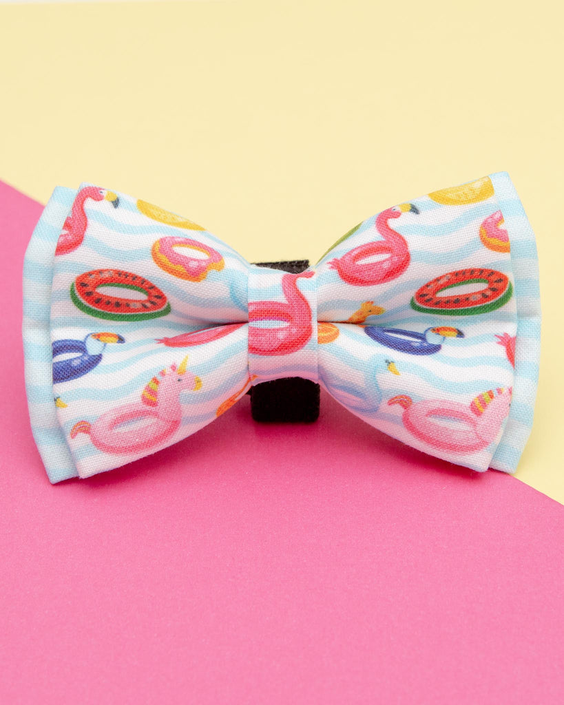 Summer Floats Dog Bow-Tie<br>(Made in the USA) (FINAL SALE) wear PAWTIES   