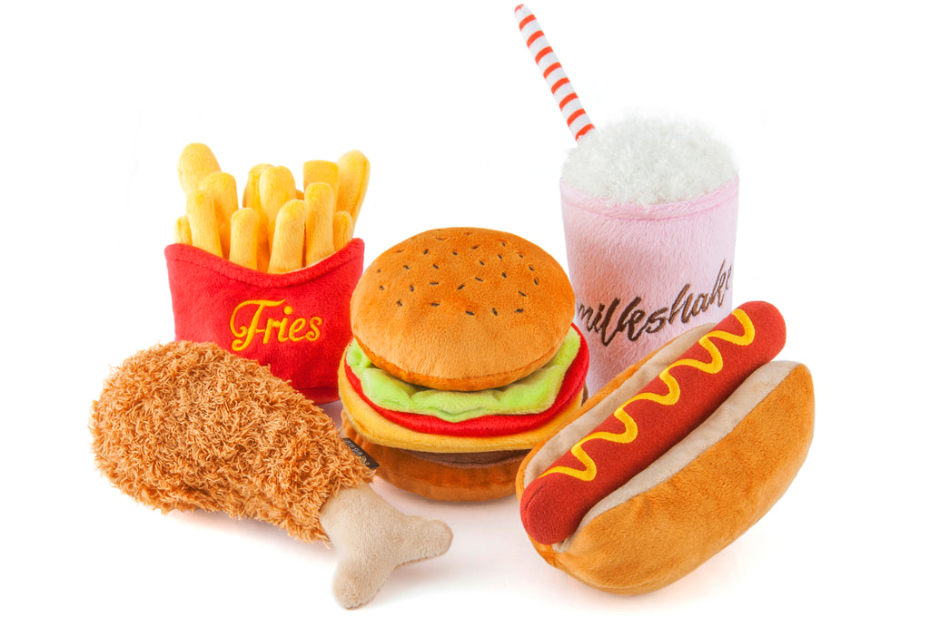 Fast Food Dog Toys: American Classic Plush Dog Toys – P.L.A.Y.